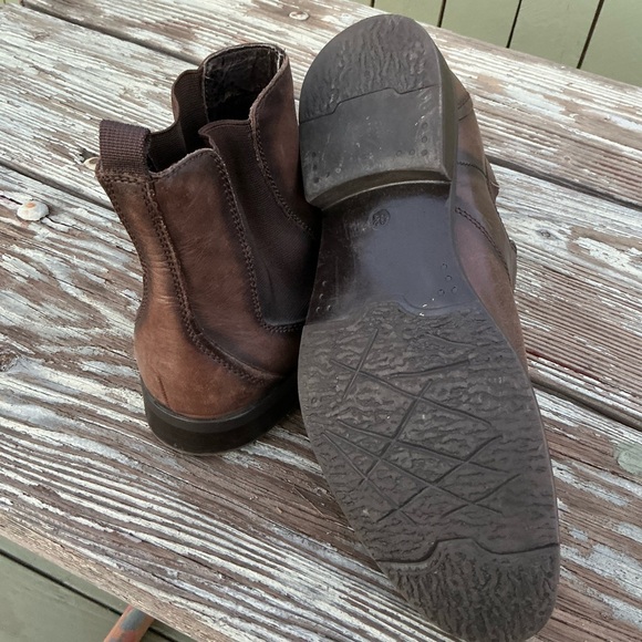 ALFANI genuine leather ankle BOOT chukka brown size 9.5